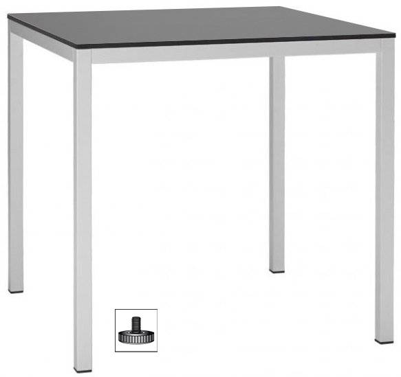 Стол ламинированный обеденный Mirto белый, антрацит 790х790х750 мм