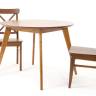 Стол Сканди К 90 орех со стульями Ингольф орех