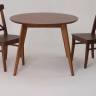 Стол Сканди К 90 орех со стульями Ингольф орех