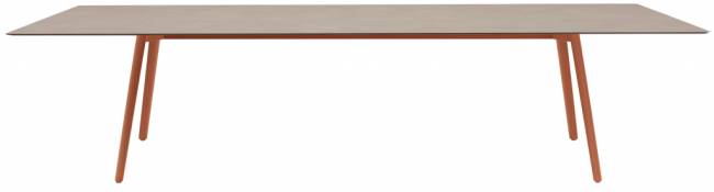 Стол ламинированный Squid терракотовый, тортора шпатель 2990х1200х730 мм