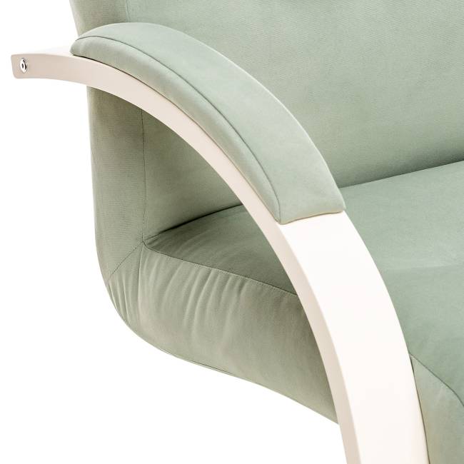 Кресло Leset Монэ Слоновая кость V14 бирюзовый