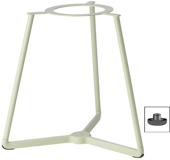 Подстолье металлическое Atomo зеленый шалфей Ø600х500 мм