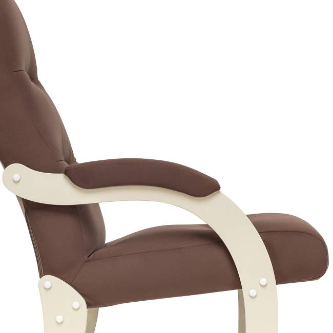 Кресло Leset Дэми Слоновая кость V23 молочный шоколад