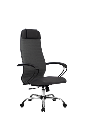 Кресло МЕТТА-21(MPRU)/подл.130/осн.003, темно-серый/темно-серый