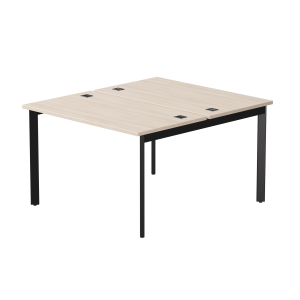 Бенч-система на 2 места Everprof EVO на металлокаркасе 1180х670(1370)x755 опоры 45гр Дуб Соната/Черный