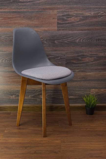 Стол Сканди М 100 орех со стульями Сашш орех серый ГЛ