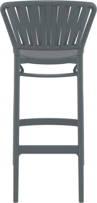 Стул пластиковый барный Portofino темно-серый 480х520х1060 мм
