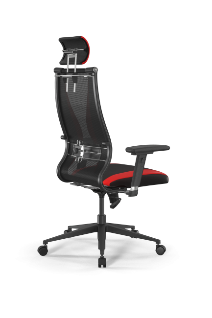 Кресло Sit 10 B2-170D - T+UMF(SY271)+Extra /Kb38/Wh09/D03P/H3mL-Pf-2D(M09.B11.G18.W02), черный-красный