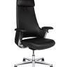 Кресло офисное / York / черная кожа / алюминевая база Кресло офисное / York / черная кожа / алюминевая база
