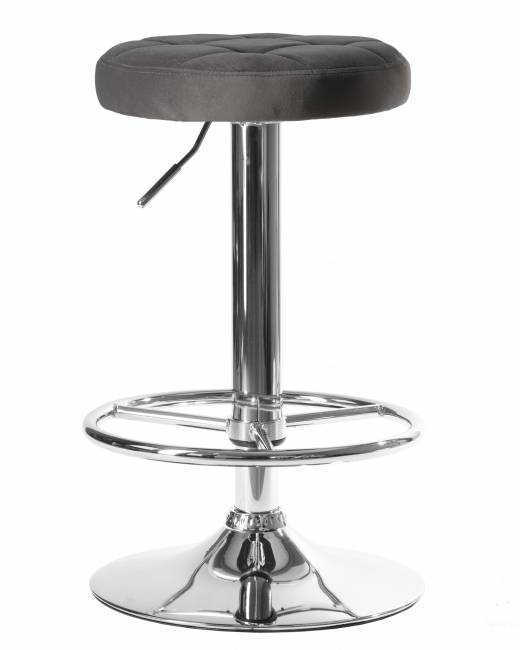 Табурет барный DOBRIN BRUNO, серый велюр (MJ9-75)