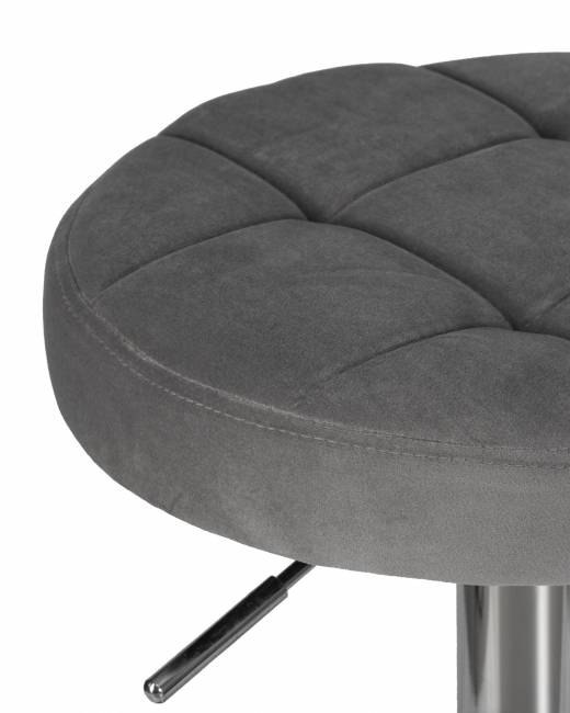 Табурет барный DOBRIN BRUNO, серый велюр (MJ9-75)
