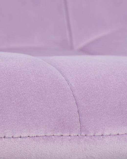 Стул обеденный DOBRIN ALEX, белые ножки, фиолетовый велюр (V108-49)