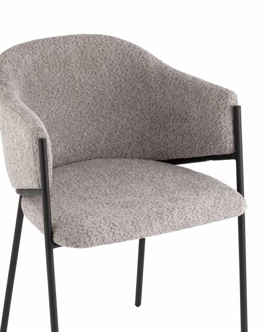 Стул Brace букле серый