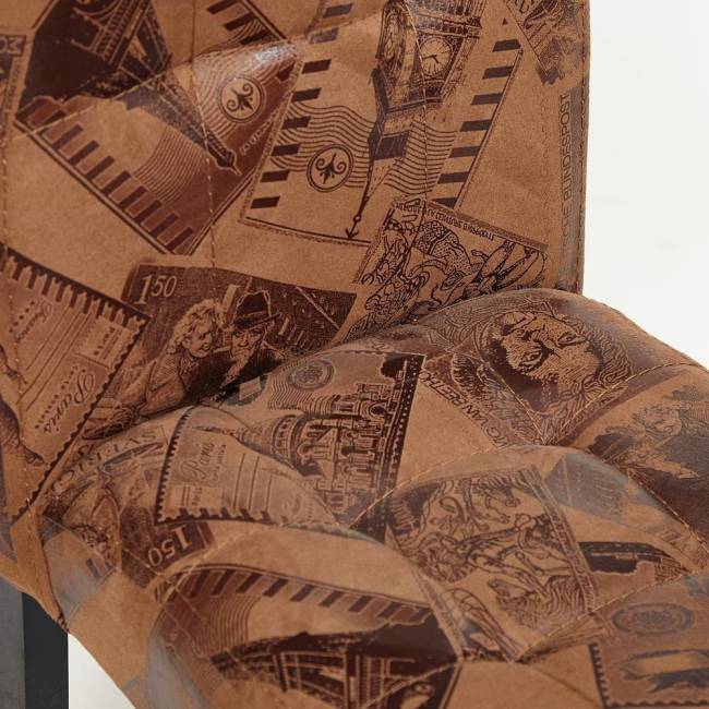 Стул DITTA  Бук, 1010*650*440, ножки: wenge, ткань: коричневый  (mega office 34) (Комплект из 2 шт.) ножки: wenge Бук