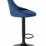 Стул барный DOBRIN LOGAN BLACK, синий велюр (MJ9-117)