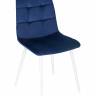 Стул обеденный DOBRIN CHILLY, Темно-синий Holland 60, основание белое