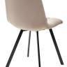 Стул CHILLI SQUARE BLUVEL-40 бежевый, велюр / черный каркас М-City
