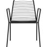 Стул с подлокотниками Дели металл черный