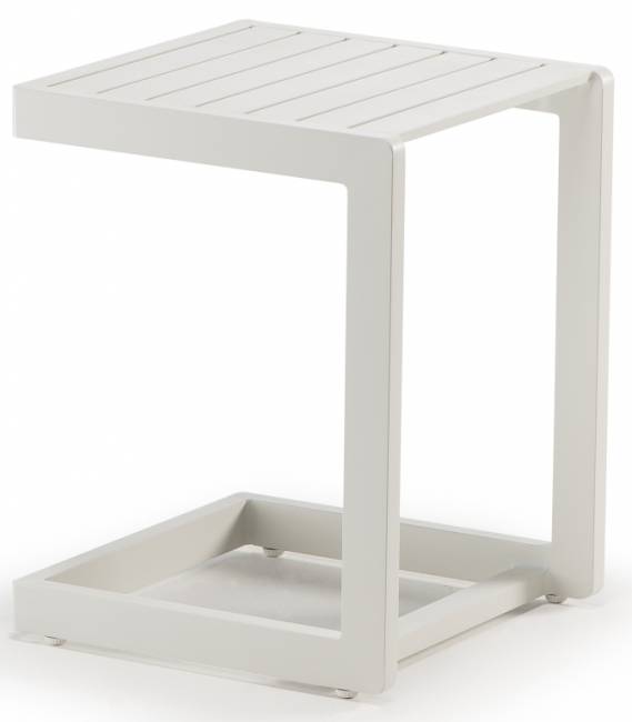 Столик металлический для лежака GT 927 белый 400х400х450 мм