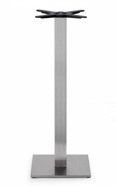 Подстолье металлическое барное Tiffany сатинированный стальной 400х400х1090 мм