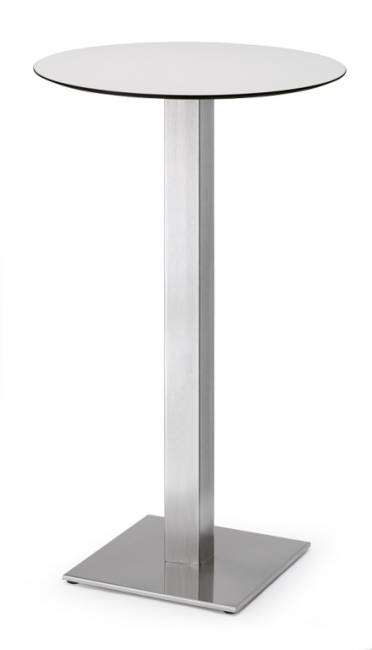 Подстолье металлическое барное Tiffany сатинированный стальной 400х400х1090 мм