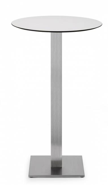 Подстолье металлическое барное Tiffany сатинированный стальной 400х400х1090 мм