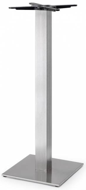 Подстолье металлическое барное Tiffany сатинированный стальной 400х400х1090 мм