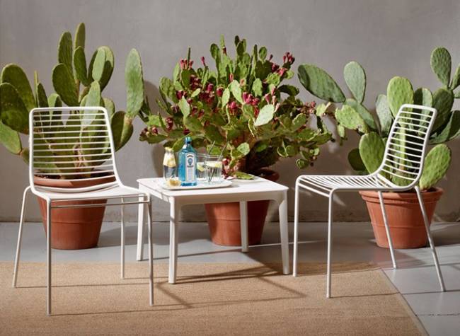 Стул металлический Summer белый 520х575х800 мм