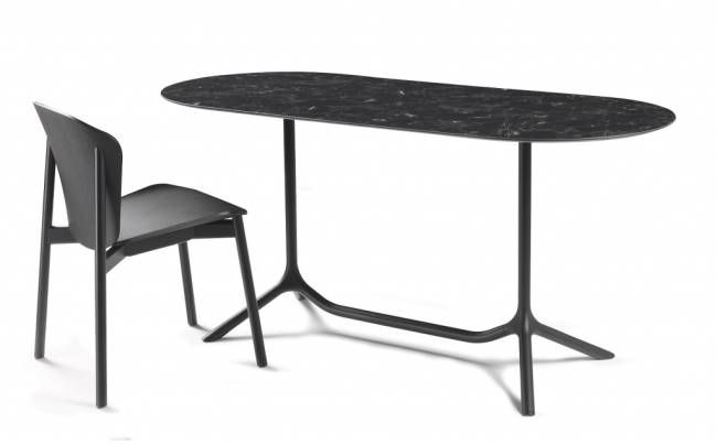 Подстолье двойное металлическое Tripe Double черный 1140х540х730 мм Подстолье двойное металлическое Tripe Double черный 1140х540х730 мм