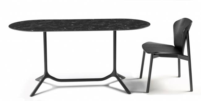 Подстолье двойное металлическое Tripe Double черный 1140х540х730 мм Подстолье двойное металлическое Tripe Double черный 1140х540х730 мм