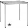Стол ламинированный обеденный Mirto белый, цементный 790х790х750 мм