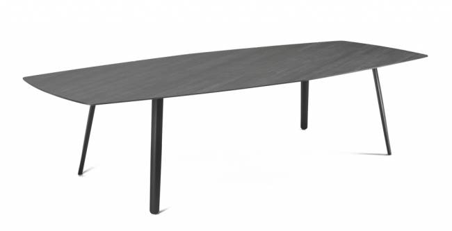 Стол ламинированный Squid черный, сланец 2990х1290х730 мм