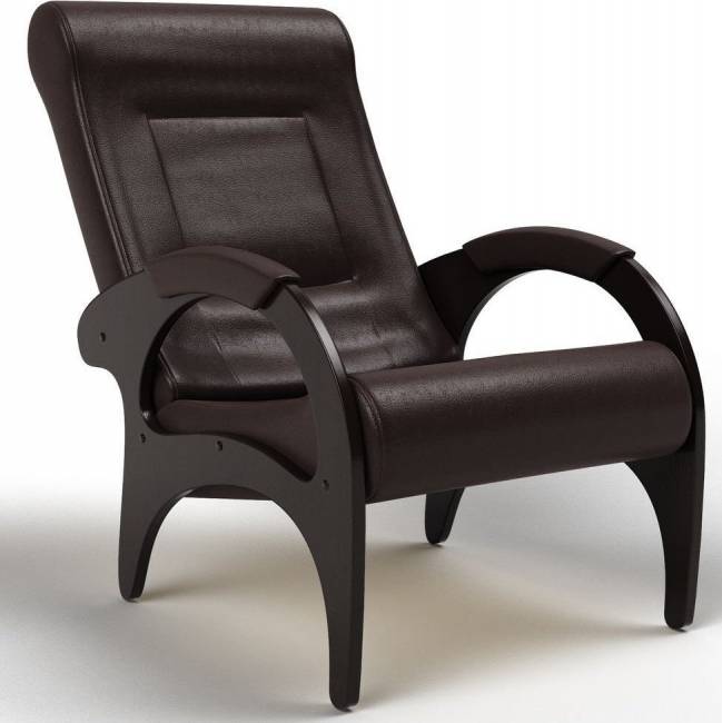 Кресло для отдыха Римини, экокожа венге