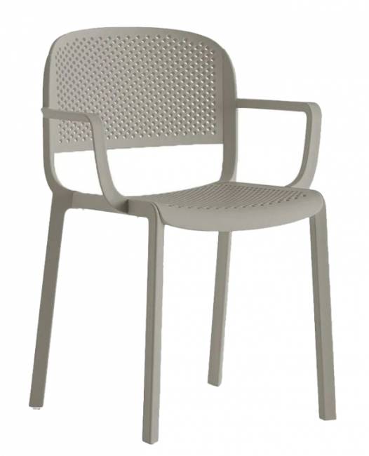 Кресло пластиковое Dome бежевый 580х530х810 мм