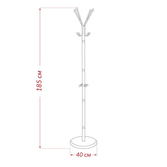 Вешалка напольная Leset Галант-1 Белый