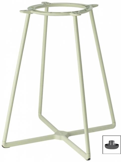 Подстолье металлическое Atomo зеленый шалфей Ø600х730 мм