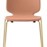 Стул с мягкой обивкой Babila античная латунь, персиковый 520х505х810 мм Стул с мягкой обивкой Babila античная латунь, персиковый 520х505х810 мм
