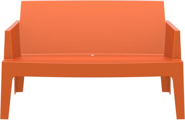 Диван пластиковый двухместный Box Sofa оранжевый 1380x620x800 мм Диван пластиковый двухместный Box Sofa оранжевый 1380x620x800 мм