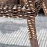 "Базелла" обеденная группа из искусственного ротанга, цвет коричневый
