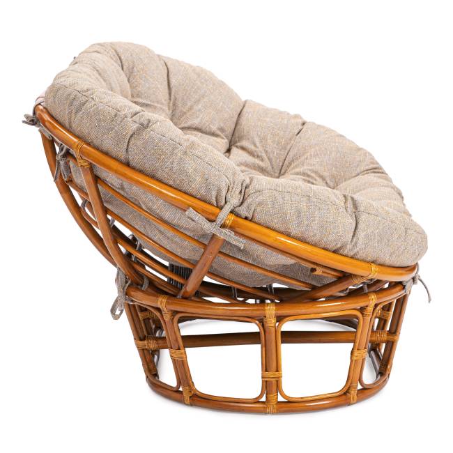 Диван Мамасан/Mamasan (23/02 W) /с подушкой/ 169х102х80см, медовый, матрац 182х119см, рогожка, меланж Honey (мед)