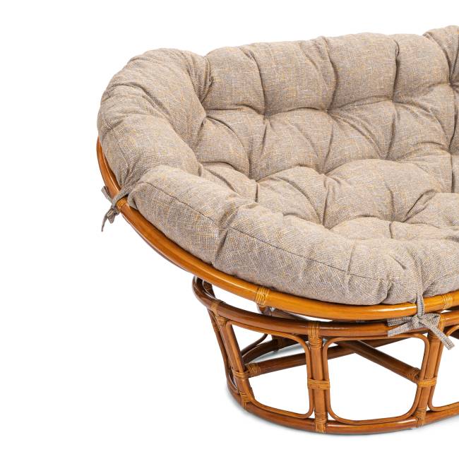 Диван Мамасан/Mamasan (23/02 W) /с подушкой/ 169х102х80см, медовый, матрац 182х119см, рогожка, меланж Honey (мед)