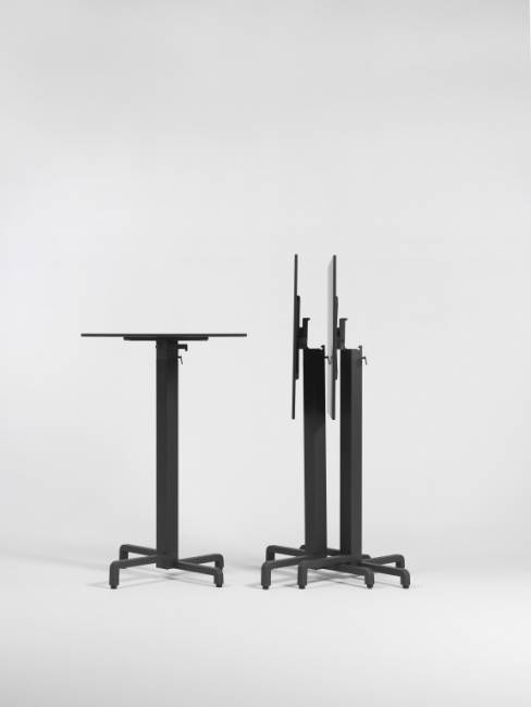 Подстолье металлическое барное Fiore High Special антрацит 475х475х1070 мм