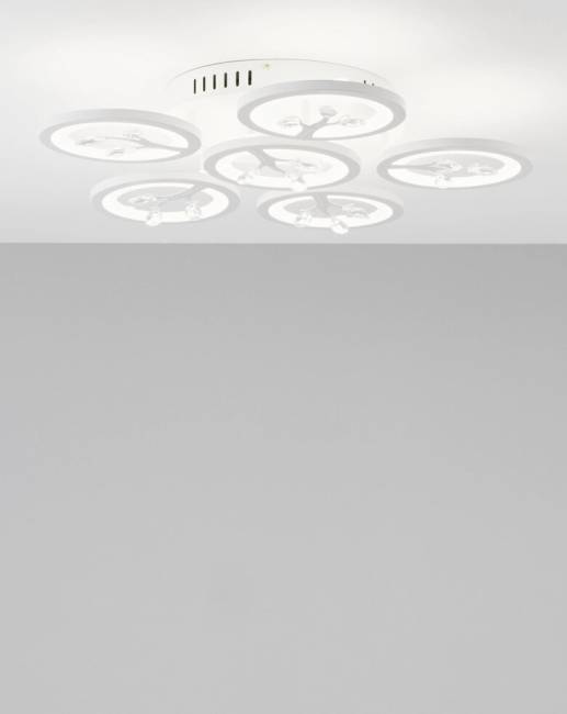 Светодиодная потолочная люстра с пультом Moderli V2860-CL Rondi LED 132W