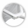 Шезлонг-лежак пластиковый Havana белый 1870x540x300 мм