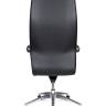 Кресло офисное / Madrid Black / алюминиевая  база / черная экокожа