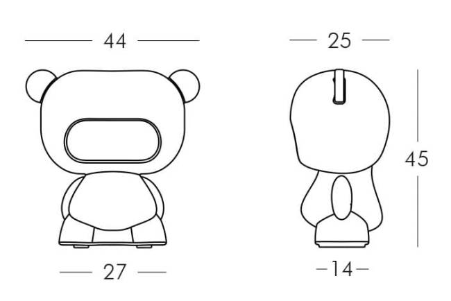 Светильник пластиковый настольный Медвежонок Pure Lighting 440х250х450 мм