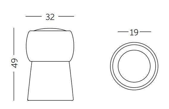 Табурет пластиковый Cin Cin Ø320х490 мм
