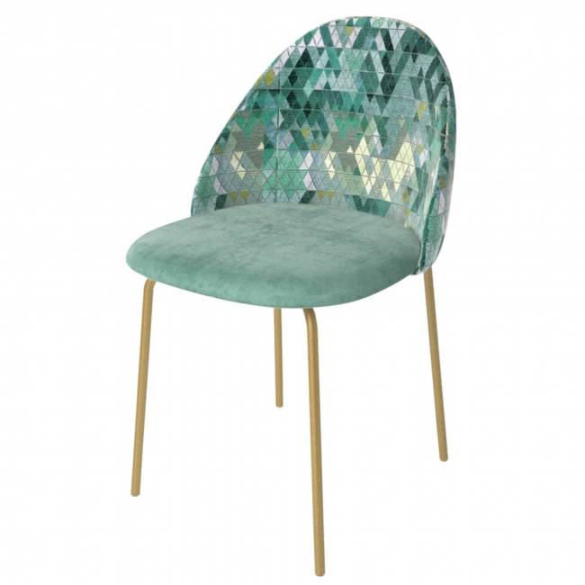 Стул "Монти" металл, ткань 51х55х81,5 Зеленый Стул "Монти" металл, ткань 51х55х81,5 Зеленый