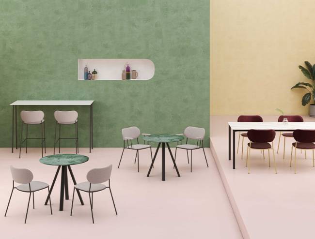 Стул на металлокаркасе с обивкой Nuta Light 500х530х770 мм