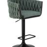 Набор 2 шт Стул барный DOBRIN LEON, зеленая ткань (LAR 275-23)